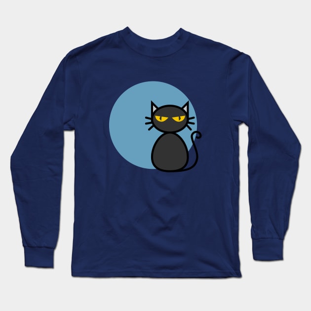 Retro Cat Long Sleeve T-Shirt by Travelite Design